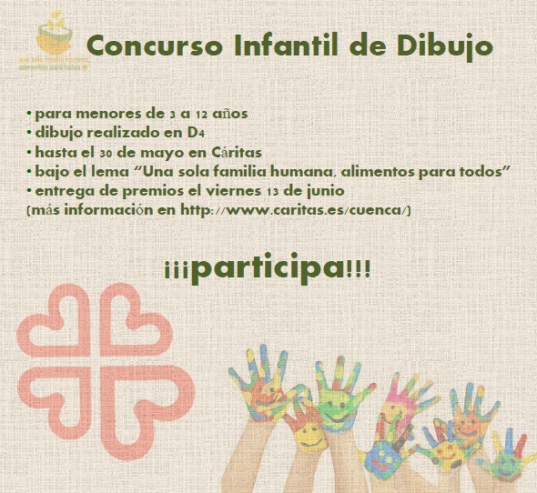 Caritas Cuenca Organiza Un Concurso De Dibujo Infantil Contra El